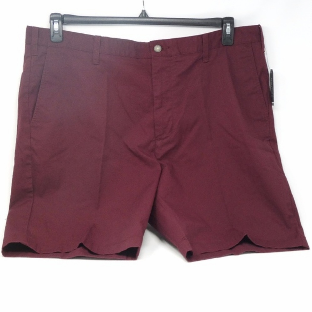 Nautica Classic-Fit Royal Burgundy Deck Shorts - Picture 2 of 4